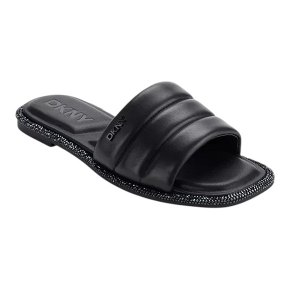 Dkny Shoes - DKNY Bethea Quilted Slip-On Slide Sandals
